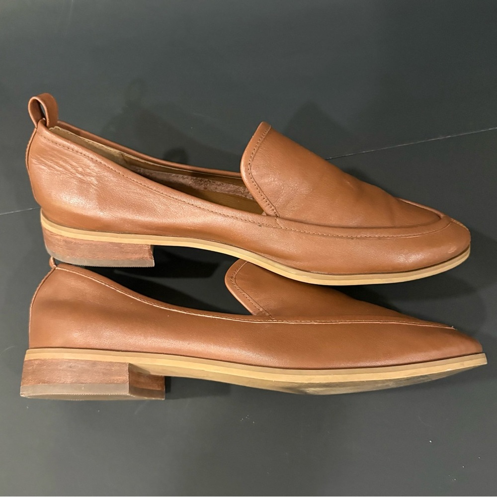 Susina Tan Leather Loafers - Picture 5 of 8